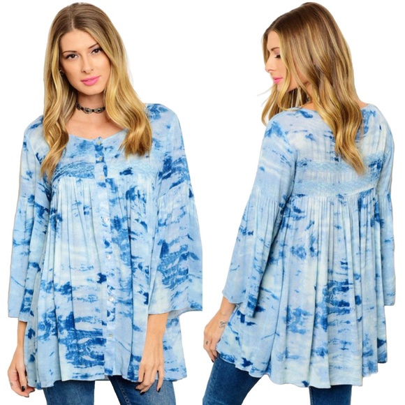 Tops - DONATION SALE (small only)  • Long Sleeve Tie Dye